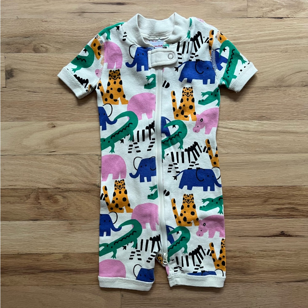NWOT Hanna Andersson Baby 2-Way Zip Shortie Sleeper